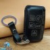 Чехол на смарт ключ Land Rover (Ленд Ровер) 4 + 1 кнопки, черный, кожаный