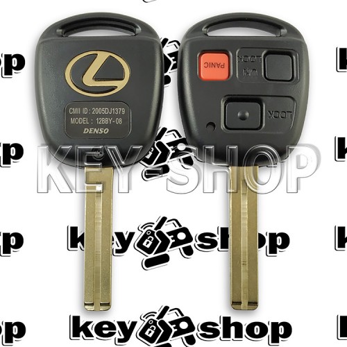 Авто ключ LEXUS (Лексус) 2 +1 кнопки, чип 4D68, (HYQ1512V) GX470, LX470, 315Mhz