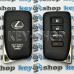 Корпус смарт ключа LEXUS (Лексус) RX, GX, LX, IS, GS, ES, LS, HS250H, CT200H - 3 + 1 кнопки