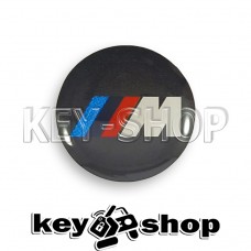 Логотип силиконовый (черный) для авто ключа BMW M3 (БМВ М3) 14 мм