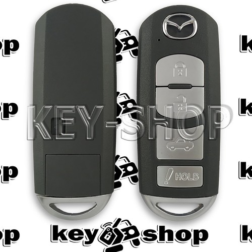 Cмарт ключ Mazda (Мазда) 4 кнопки, с чипом ID49, 315 MHZ