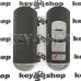 Корпус смарт ключа Mazda (Мазда) 3 кнопки + 1 (hold), (с лезвием) (без логотипа) 