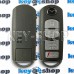   Корпус смарт ключа Mazda (Мазда) 3 кнопки + 1 (hold), (батарейка вверху) 
