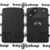 Корпус смарт карты Mazda (Мазда) 2 кнопки + 1 (panic), (с лезвием)
