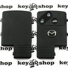 Корпус смарт карты Mazda (Мазда) 3 кнопки, (без лезвия)