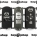     Чехол (черный, силиконовый) для смарт ключа Mazda (Мазда) 3 кнопки