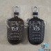 Ключница карманная (кожаная, коричневая, с тиснением, с карабином, на молнии, с кольцом), логотип авто  Mazda (Мазда)