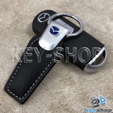 Кожаный брелок для авто ключей  MAZDA (Мазда)
