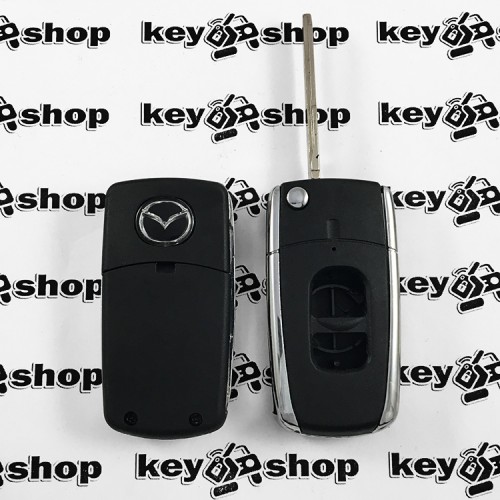 Корпус выкидного автоключа Mazda (Мазда) 2 кнопки (Тип 2) (с индикатором)