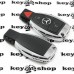 Корпус смарт ключа Mercedes-Benz (Мерседес) с креплением для батареи и лезвия - 2 кнопки + 1 кнопка