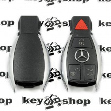 Корпус смарт ключа Mercedes-Benz (Мерседес) (корпус) - 3 кнопки + 1 кнопка (Panic)