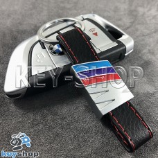 Кожаный брелок для авто ключей BMW M (БМВ М)