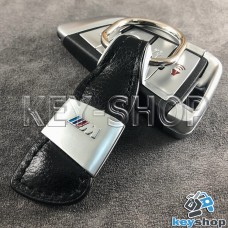 Кожаный брелок для авто ключей BMW M (БМВ М)