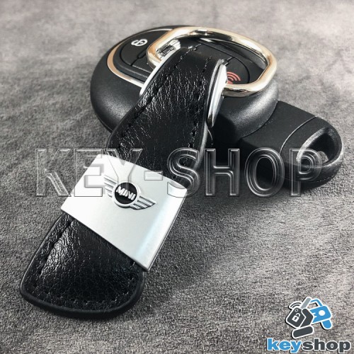 Кожаный брелок для авто ключей MINI (МИНИ)