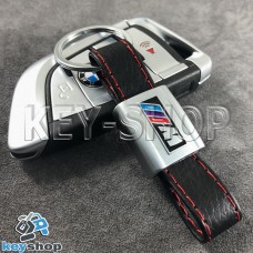 Кожаный брелок для авто ключей BMW M (БМВ M)