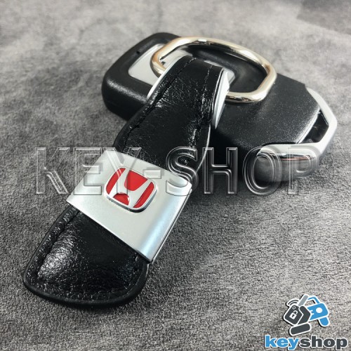 Кожаный брелок для авто ключей Хонда (Honda)