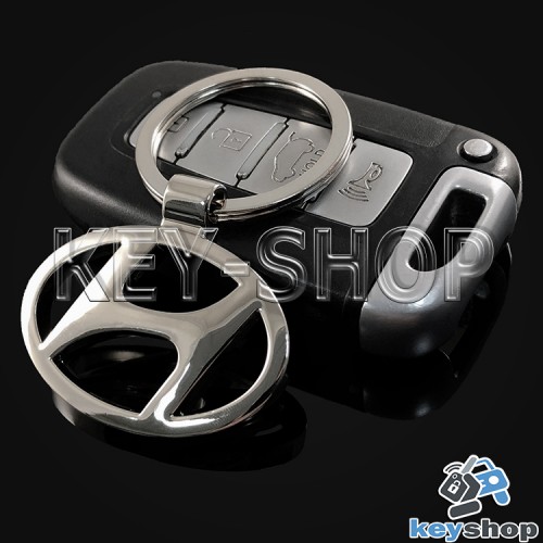 Металлический брелок для авто ключей Хундай (Hyundai)