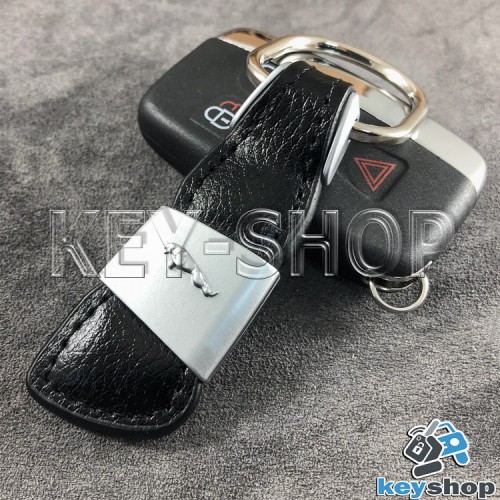 Кожаный брелок для авто ключей Jaguar (Ягуар)