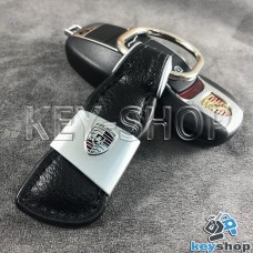 Кожаный брелок для авто ключей Порше (Porsche)