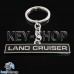     Металлический (черный) брелок для авто ключей Toyota Land Cruiser (Тойота Ленд Крузер)