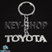 Металлический брелок для авто ключей Toyota (Тойота)