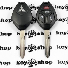 Корпус авто ключа Mitsubishi (Митсубиси) 3 + 1 - кнопки левое лезвие