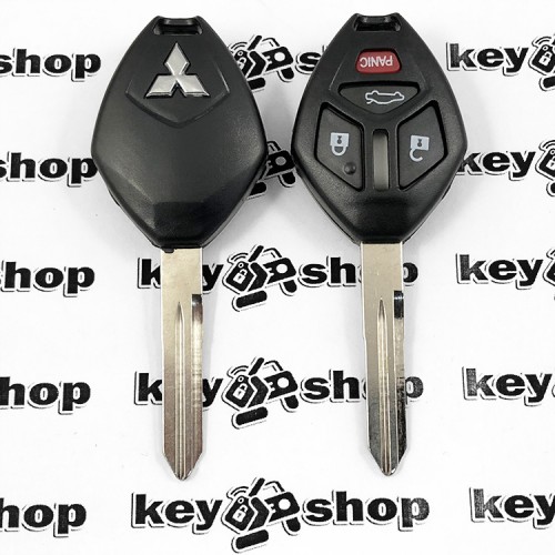 Корпус авто ключа Mitsubishi (Митсубиси) 3 + 1 - кнопки левое лезвие