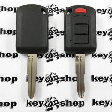       Корпус автоключа Mitsubishi (Митсубиси) 2 + 1 (panica) - кнопки, лезвие MIT11R