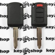     Корпус автоключа Mitsubishi (Митсубиси) 3 + 1 (panica) - кнопки, лезвие MIT11R