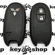 Оригинальный смарт ключ Mitsubishi (Митсубиси) 2 кнопки, чип ID47, 315MHz, без лезвия