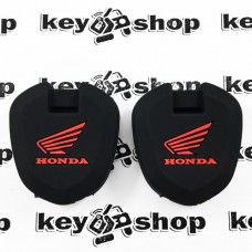 Чехол (черный, силиконовый) для мото ключа Honda (Хонда)