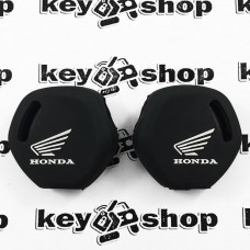 Чехол (черный, силиконовый) для мото ключа Honda (Хонда)