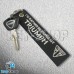Брелок для мотоключей Triumph (Триуиф) черный, с кольцом (текстиль)