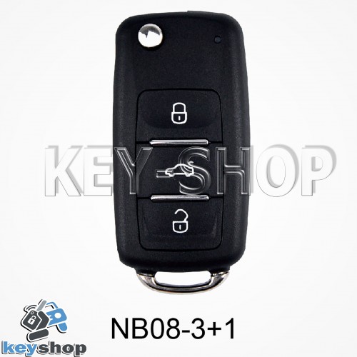 Ключ заготовка (nb08 - 3 + 1) для программатора KEYDIY, KD-X2, KD Mini
