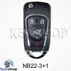 Ключ заготовка (NB22 - 3 + 1) для программатора KEYDIY, KD-X2, KD Mini