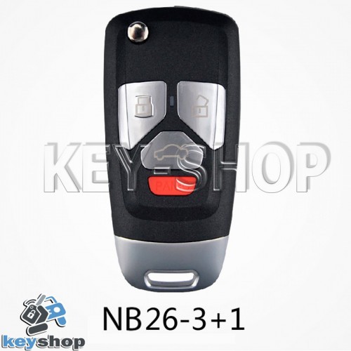 Ключ заготовка (NB26 - 3+1) для программатора KEYDIY, KD-X2, KD Mini