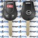 Корпус автоключа для NISSAN (Ниссан) 2 - кнопки + 1 кнопка (PANIK), лезвие NSN14