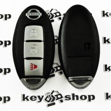 Оригинальный смарт ключ для Nissan Juke, Quest (2011-2017гг), Cube (2010-2014гг) (Ниссан Жук, Квест, Куб) 2+1 кнопки, ID46, PCF7952, CWTWBIU808, 315Mhz (Восстановленый)