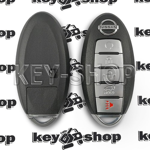 Смарт ключ NISSAN (Ниссан) 4 + 1 кнопка (PANIK), чип 4A, 433Mhz