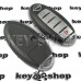 Смарт ключ NISSAN (Ниссан) 4 + 1 кнопка (PANIK), чип 4A, 433Mhz