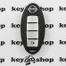 Смарт ключ для NISSAN (Ниссан) 3 - кнопки + 1 кнопка (PANIK), 315 Mhz