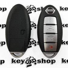 Смарт ключ для Nissan Altima 2016-2018 год (Ниссан Альтима) 3 + 1 кнопка (PANIK), ID 4A, Hitag AES, (PCF7953) 433 Mhz
