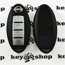Оригинальный смарт ключ для Nissan Murano (2009-2014гг), (Ниссан Мурано) 3 + 1 кнопки, ID 46, PCF 7952, KR55WK49622, 315Mhz