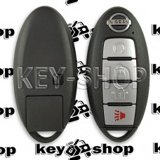       Смарт ключ для Nissan Rogue 2017-2018 год (Ниссан Рог) 3 + 1 кнопка, ID 4A, Hitag AES, 433 Mhz (S180144109)