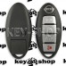       Смарт ключ для Nissan Rogue 2017-2018 год (Ниссан Рог) 3 + 1 кнопка, ID 4A, Hitag AES, 433 Mhz (S180144109)