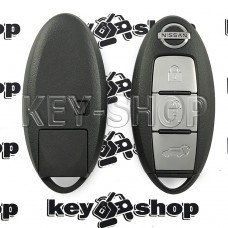Cмарт ключ для Nissan (Нисан) 3 кнопки, (S180144104) чип 4A, 433 Mhz