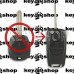 Корпус выкидного ключа для Nissan (Ниссан) 2 - кнопки, лезвие NSN14 (под переделку)
