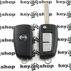 Корпус выкидного ключа для Nissan (Ниссан) 2 кнопки 