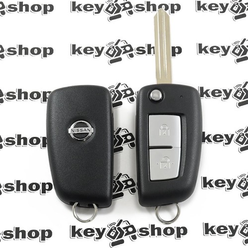 Корпус выкидного ключа для Nissan (Ниссан) 2 кнопки 