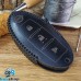    Чехол на смарт ключ Nissan (Ниссан), Juke, Rogue, Murano, Pathfinder, Sentra, Maxima, Versa, Altima, 2+1 кнопки, натуральная кожа, черный